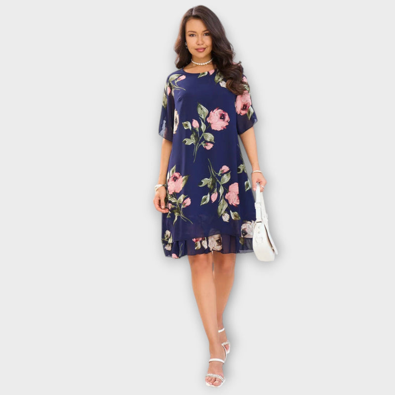 Melin - Elegant chiffongklänning
