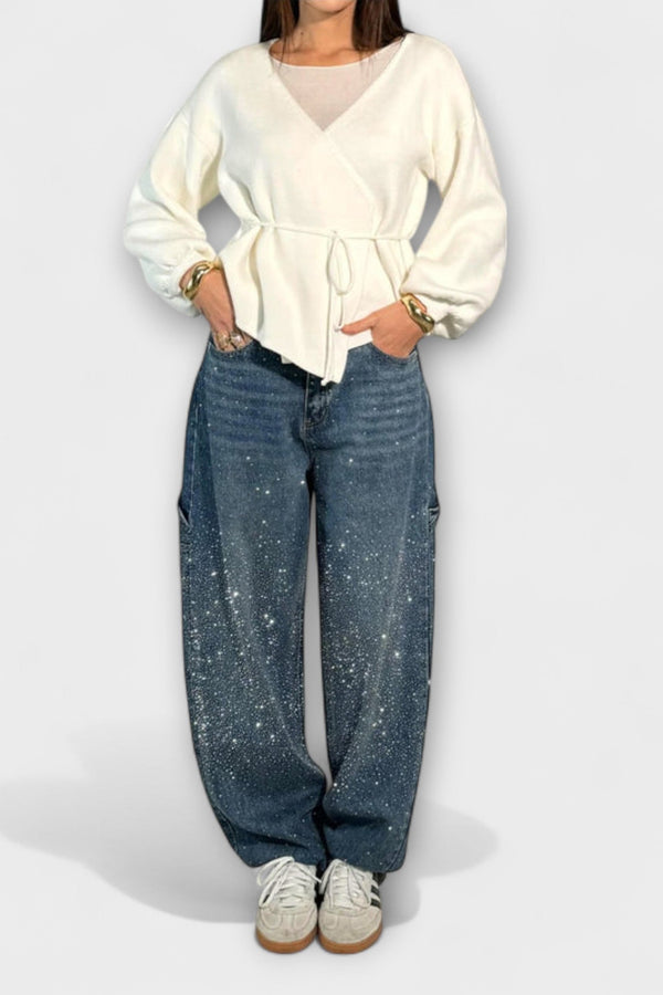 Fable - Shine Denim Jeans i Balloon Carpenter Stil