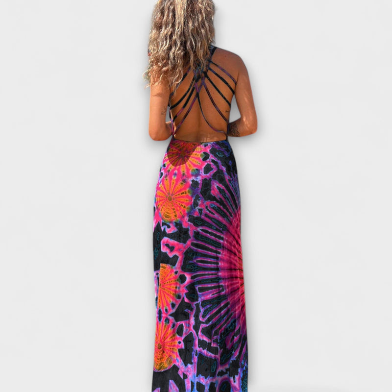 Ronja - La Bamba Tie-Dye Print Maxiklänning