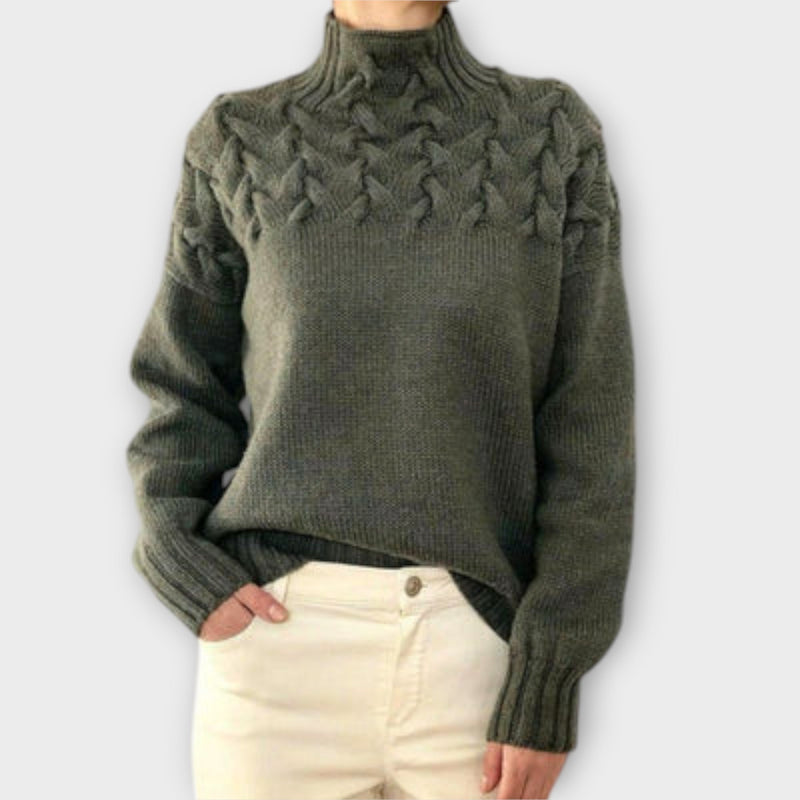 Eva - Damtröja med flätad detalj