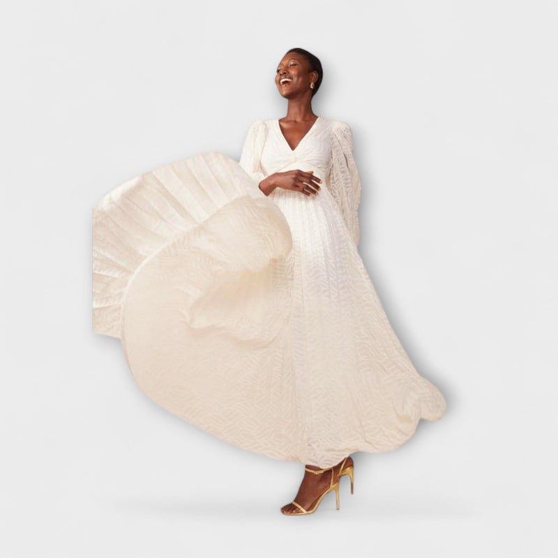Elsa - Creme Maxi-Klänning från Allegory