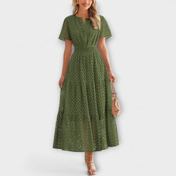 Linette - Elegant spets sommarklänning