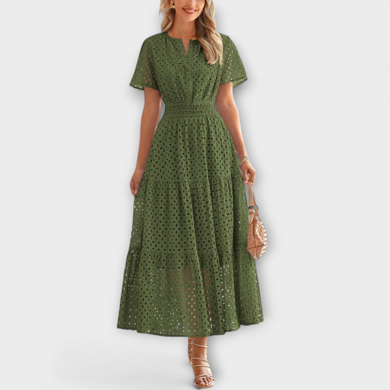 Linette - Elegant spets sommarklänning