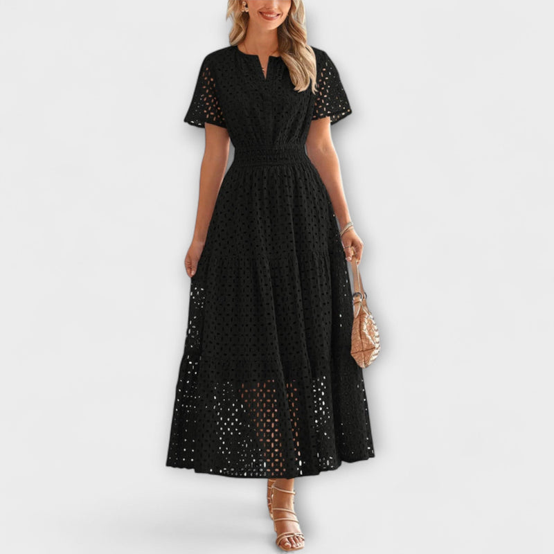 Linette - Elegant spets sommarklänning