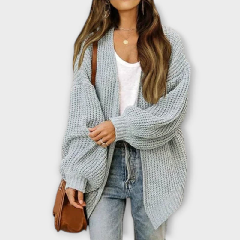 Leppa - Avslappnad stickad cardigan