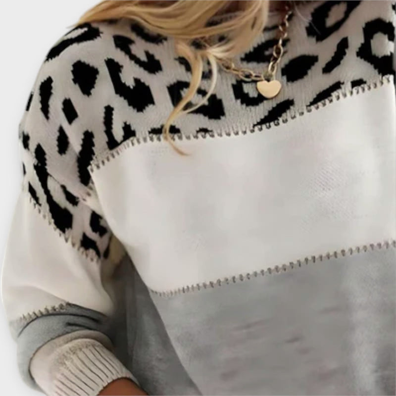 Cheyenne - Lättsamm tröja med leoparddesign