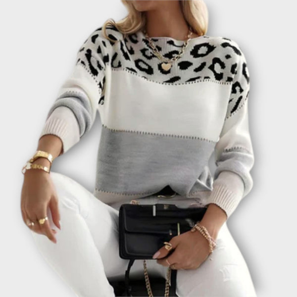 Cheyenne - Lättsamm tröja med leoparddesign