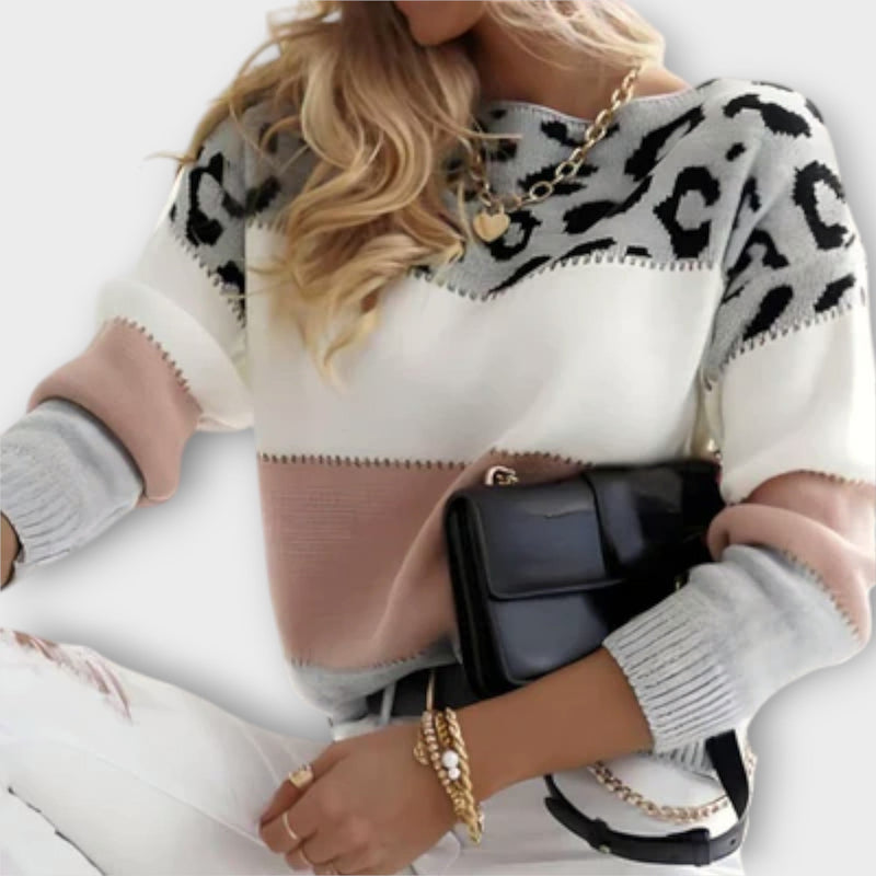 Cheyenne - Lättsamm tröja med leoparddesign