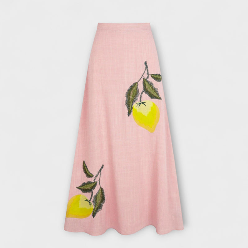 Cosima - Amalfi Print Midi-Kjol