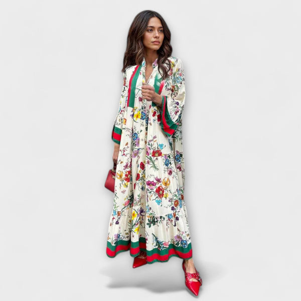 Oriana - Maxiklänning med blommönster