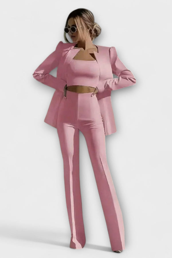 Selina - Stilig 3-delat Set (Blazer, Topp, Byxor)