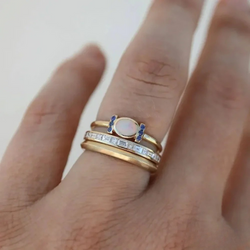 Set av Vintage Guld Opal Ringar