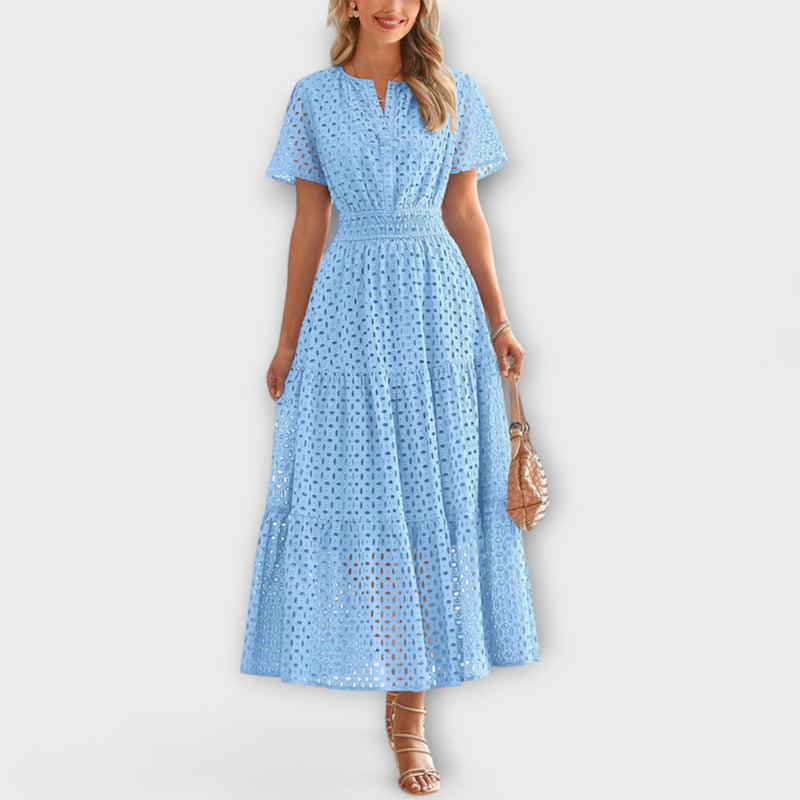 Linette - Elegant spets sommarklänning