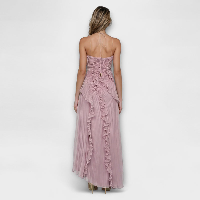 Elisia - Elegant ärmlös lång klänning