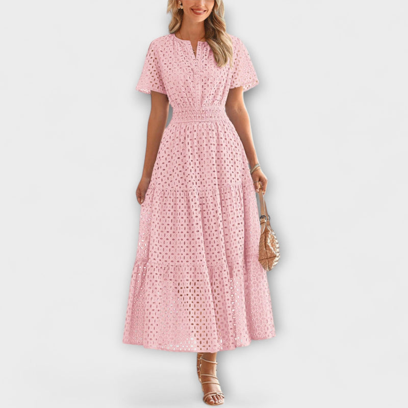 Linette - Elegant spets sommarklänning