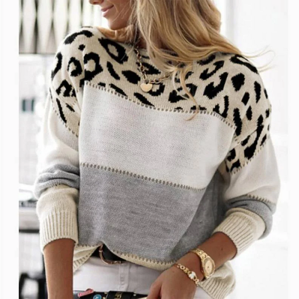 Cheyenne - Lättsamm tröja med leoparddesign