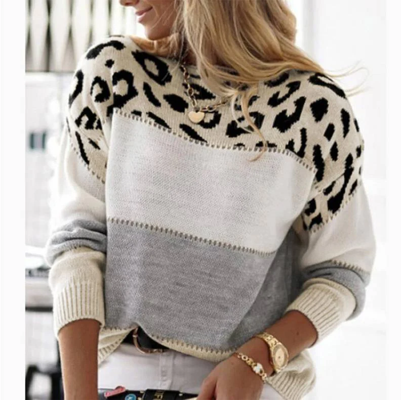 Cheyenne - Lättsamm tröja med leoparddesign