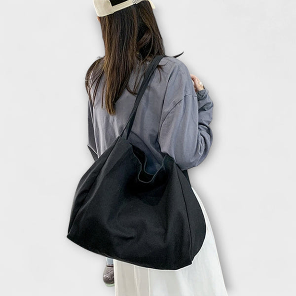 Högkvalitativ stor canvas-shopper-väska