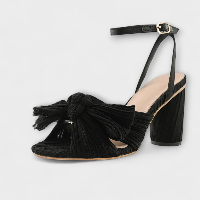 Avgift - Sandaler med tjock rosett