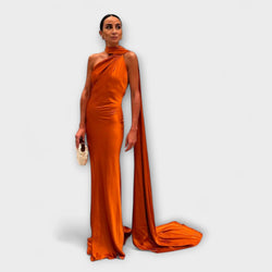Snygg Off-Shoulder Halter Maxiklänning