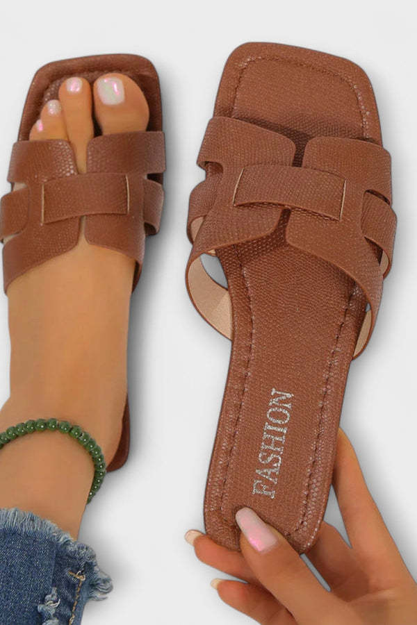 Diva - Platta Sandaler för Kvinnor