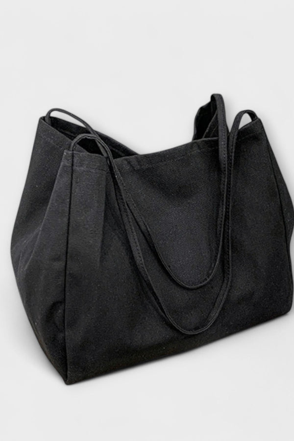 Högkvalitativ stor canvas-shopper-väska