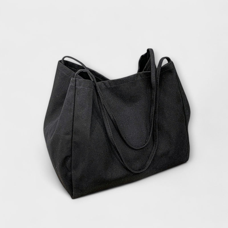 Högkvalitativ stor canvas-shopper-väska