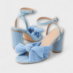 Avgift - Sandaler med tjock rosett