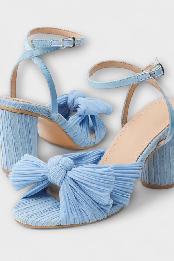 Avgift - Sandaler med tjock rosett