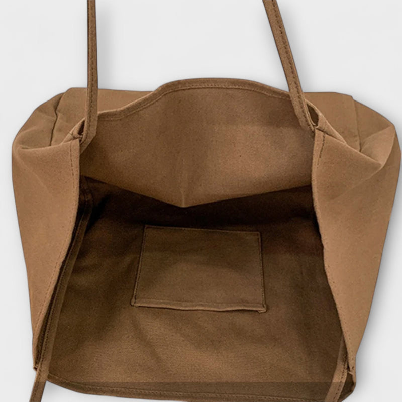Högkvalitativ stor canvas-shopper-väska