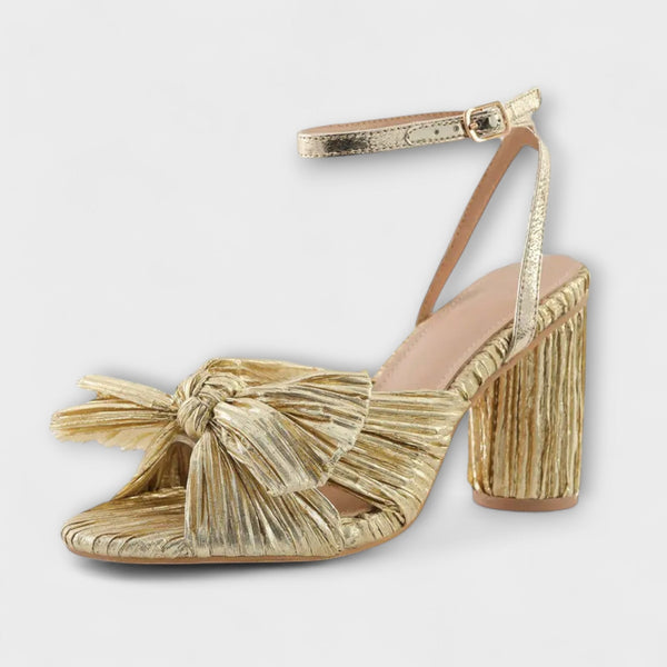 Avgift - Sandaler med tjock rosett