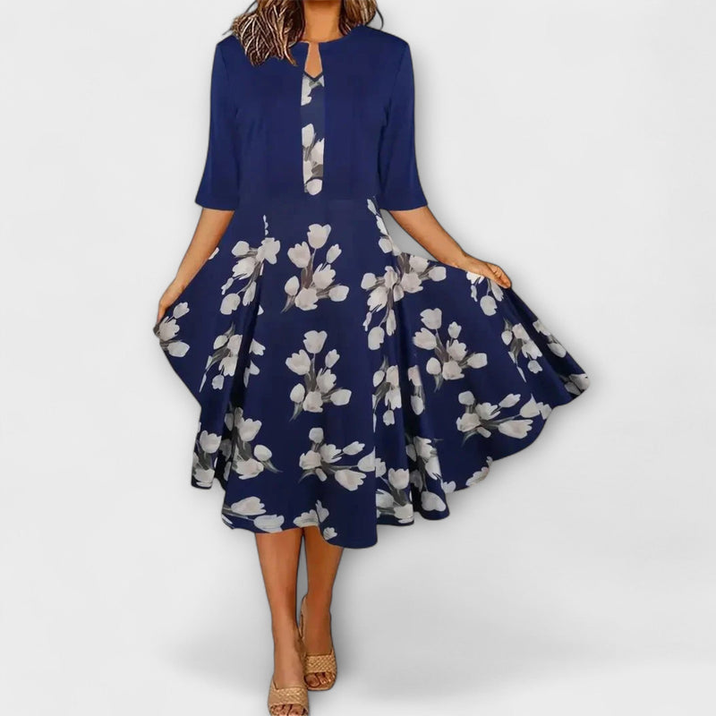 Damer Midi Klänning med Blazer
