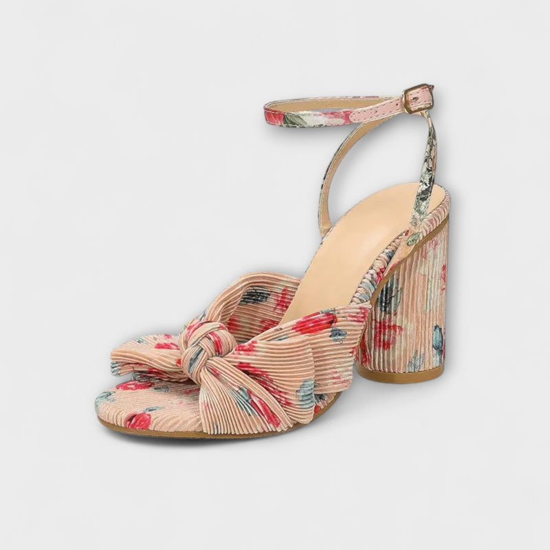 Avgift - Sandaler med tjock rosett