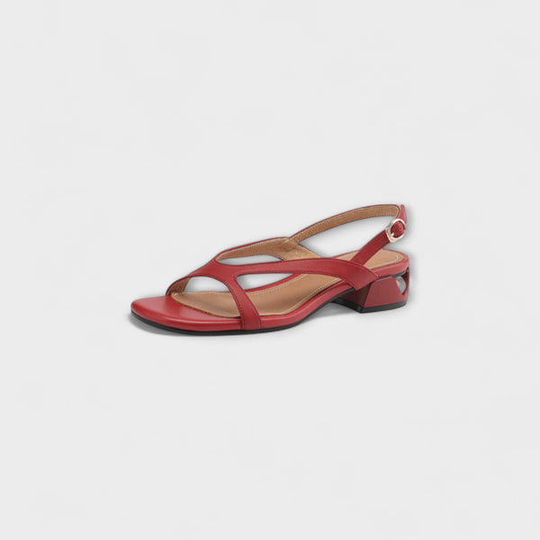 Evelyn - Eleganta Platta Sandaler Minna med Raffinerad Finish