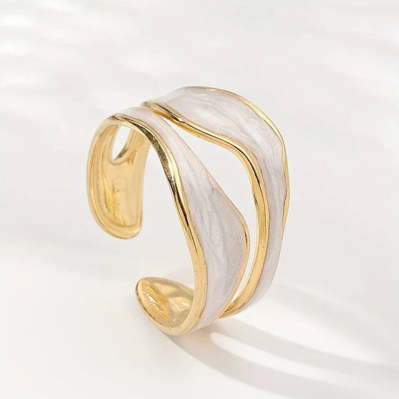 Antik vitguld ring