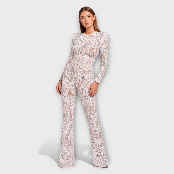 Theresia - Spets-Jumpsuit med Korsett