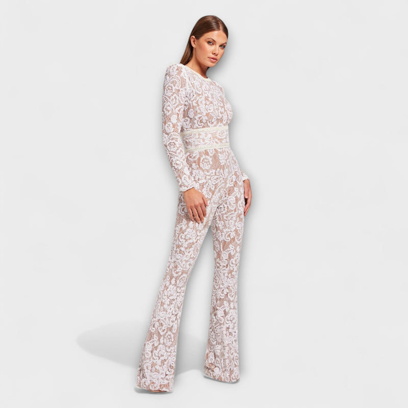 Theresia - Spets-Jumpsuit med Korsett