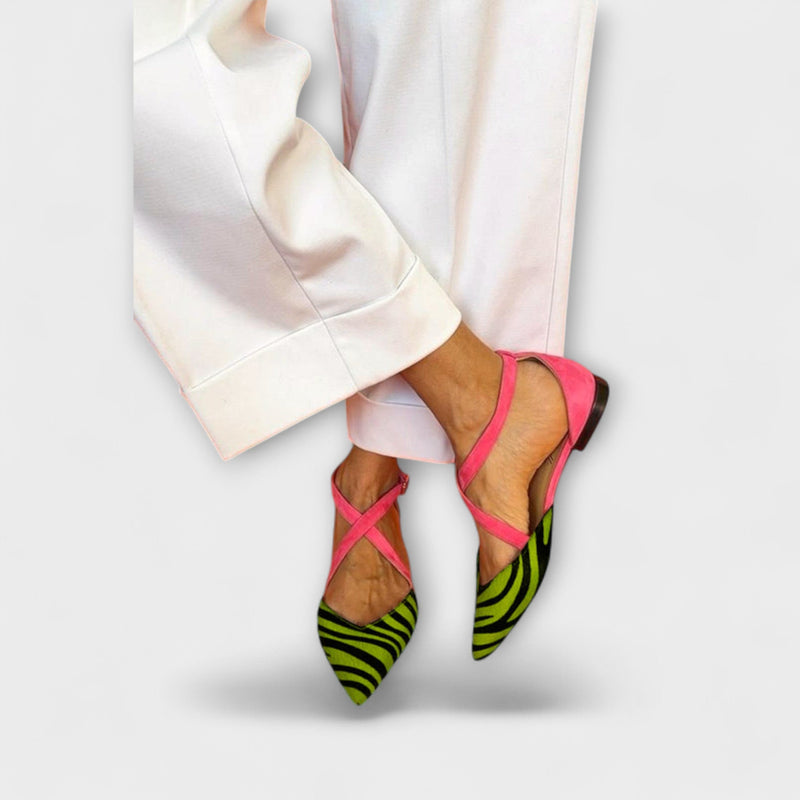 Zarella – Zebra-Tofflor i Pink Power