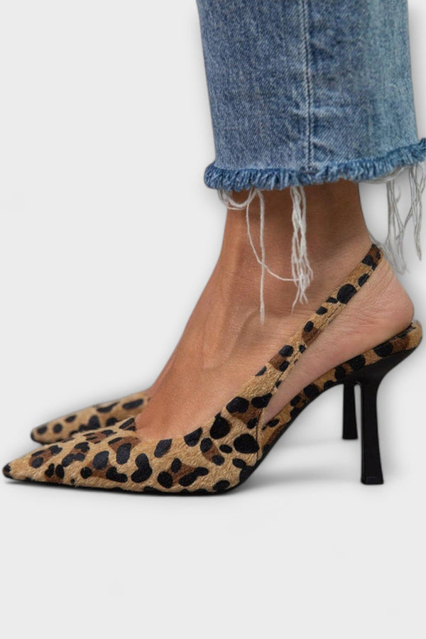 Liorina – Slingback med leopardmönster