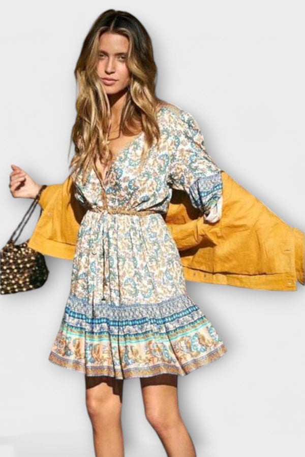 Keitha - Kort Boho-klänning