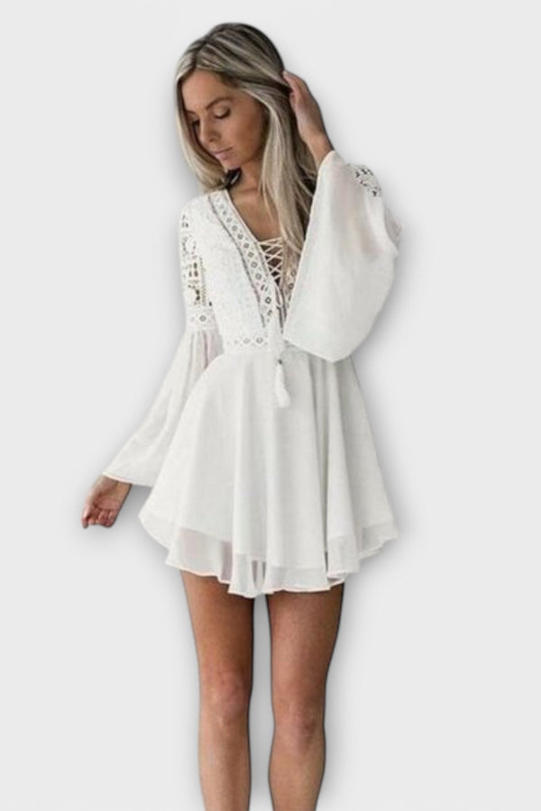 Skadi - Kort Boho-Klänning