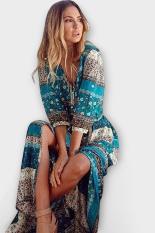 Cariba - Boho-Midiklänning