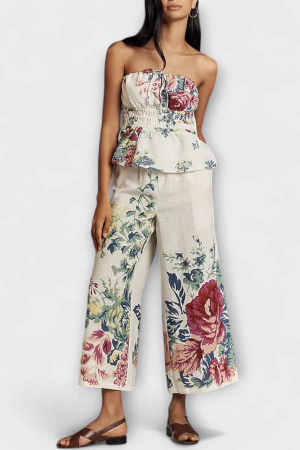 Indigo - Sommar Blommönster Set