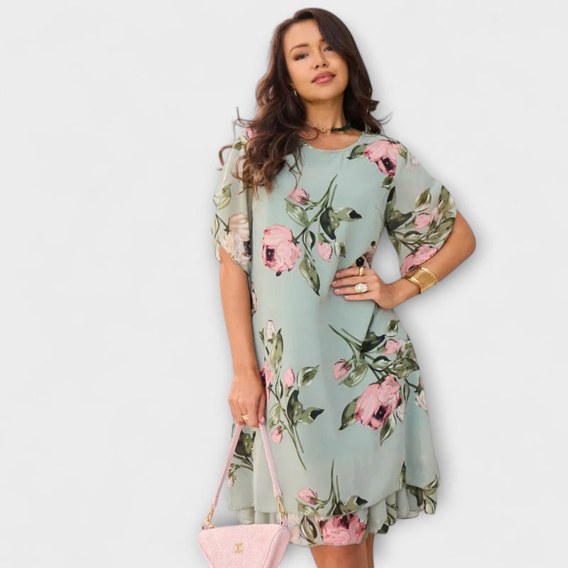 Melin - Elegant chiffongklänning