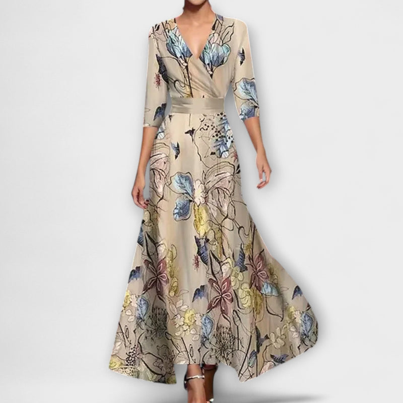 Alma - Elegant Mudd Design Klänning för Damer