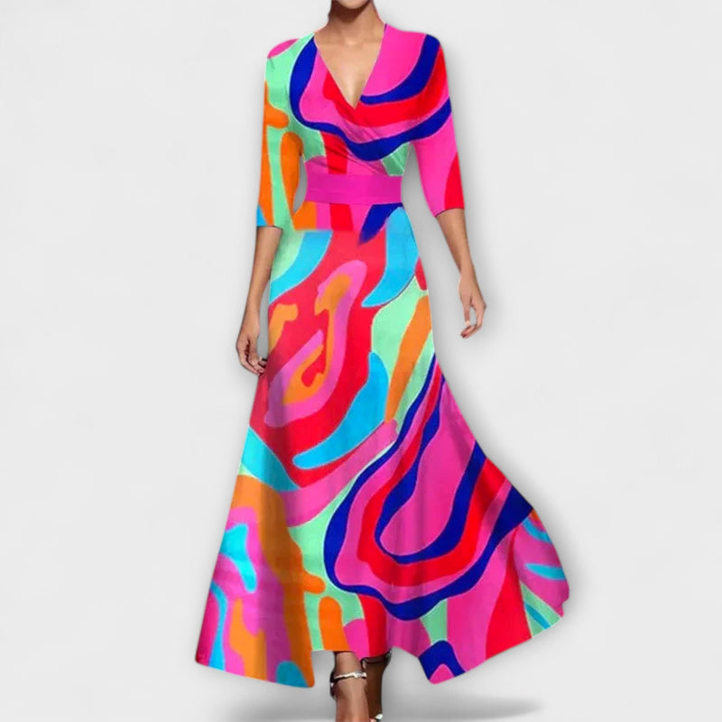 Alma - Elegant Mudd Design Klänning för Damer