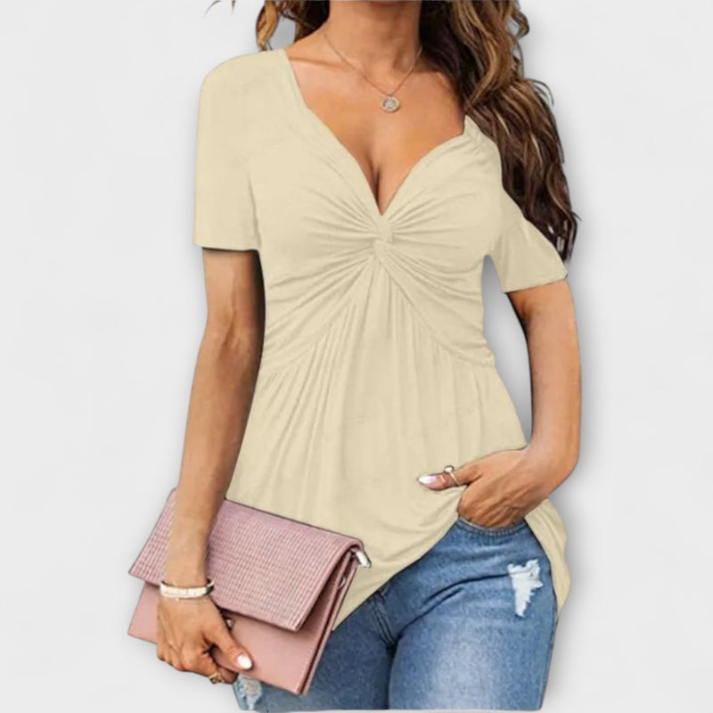 Lina – V-ringad T-shirt