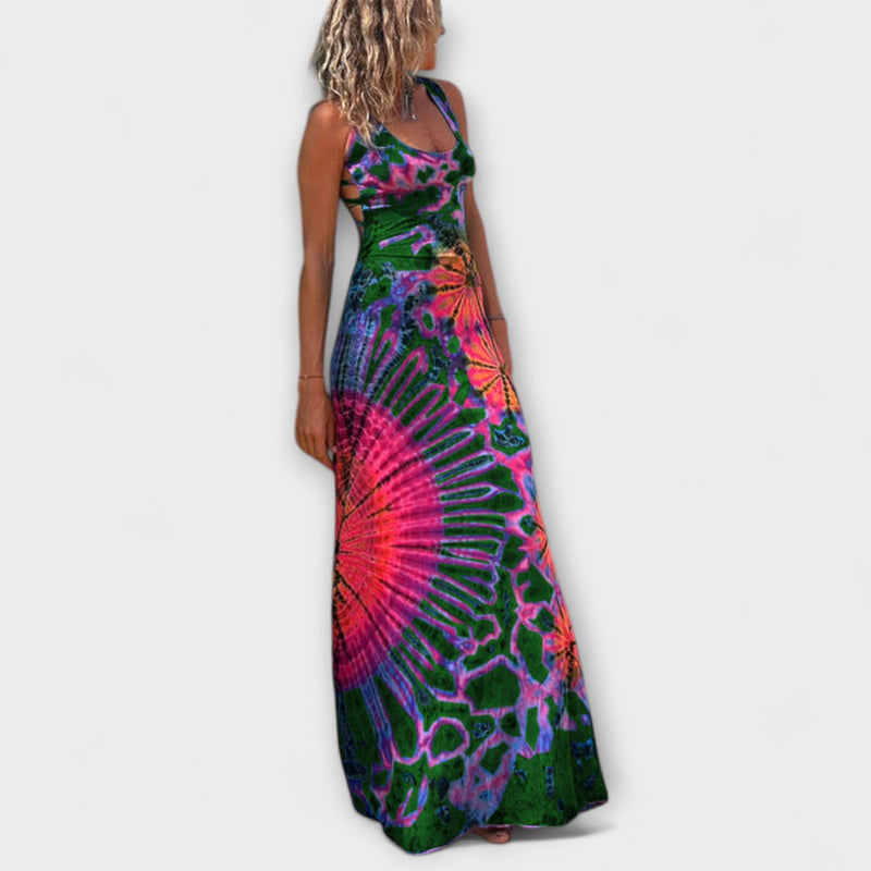Ronja - La Bamba Tie-Dye Print Maxiklänning