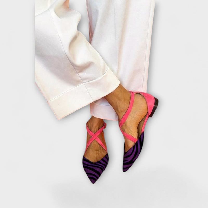 Zarella – Zebra-Tofflor i Pink Power