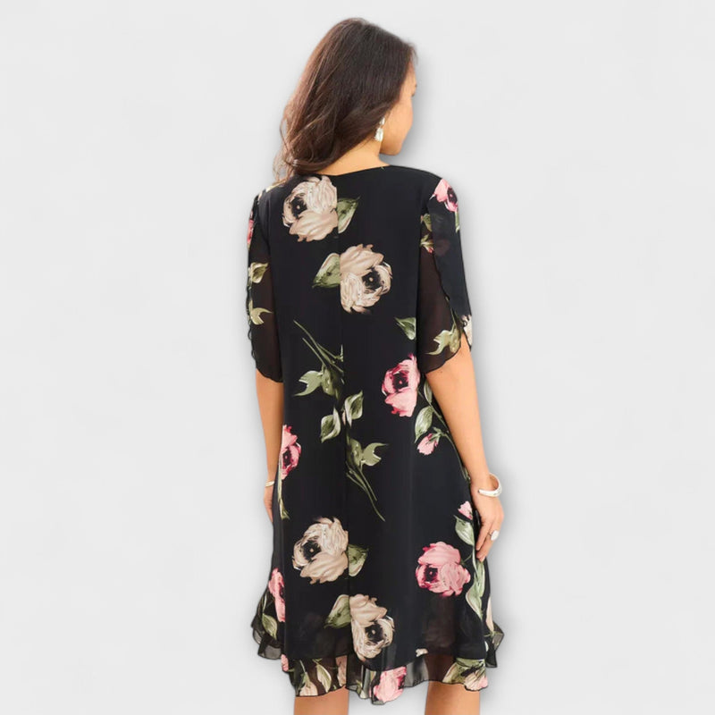 Melin - Elegant chiffongklänning